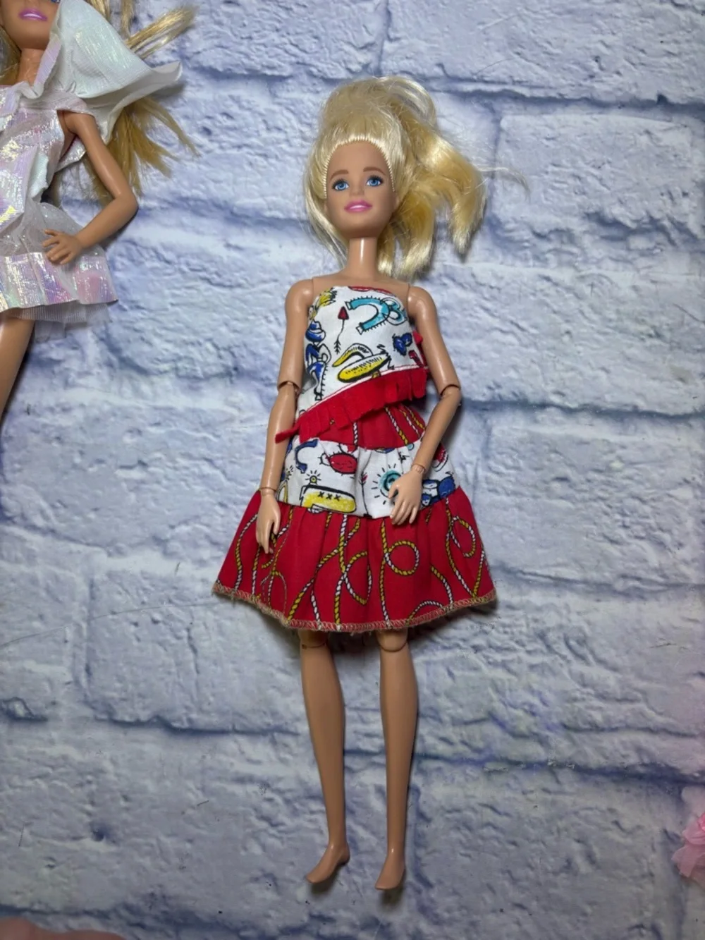 4  Mattel Barbie & Misc Dolls Rainbow Hair Secret Hearts Barbie